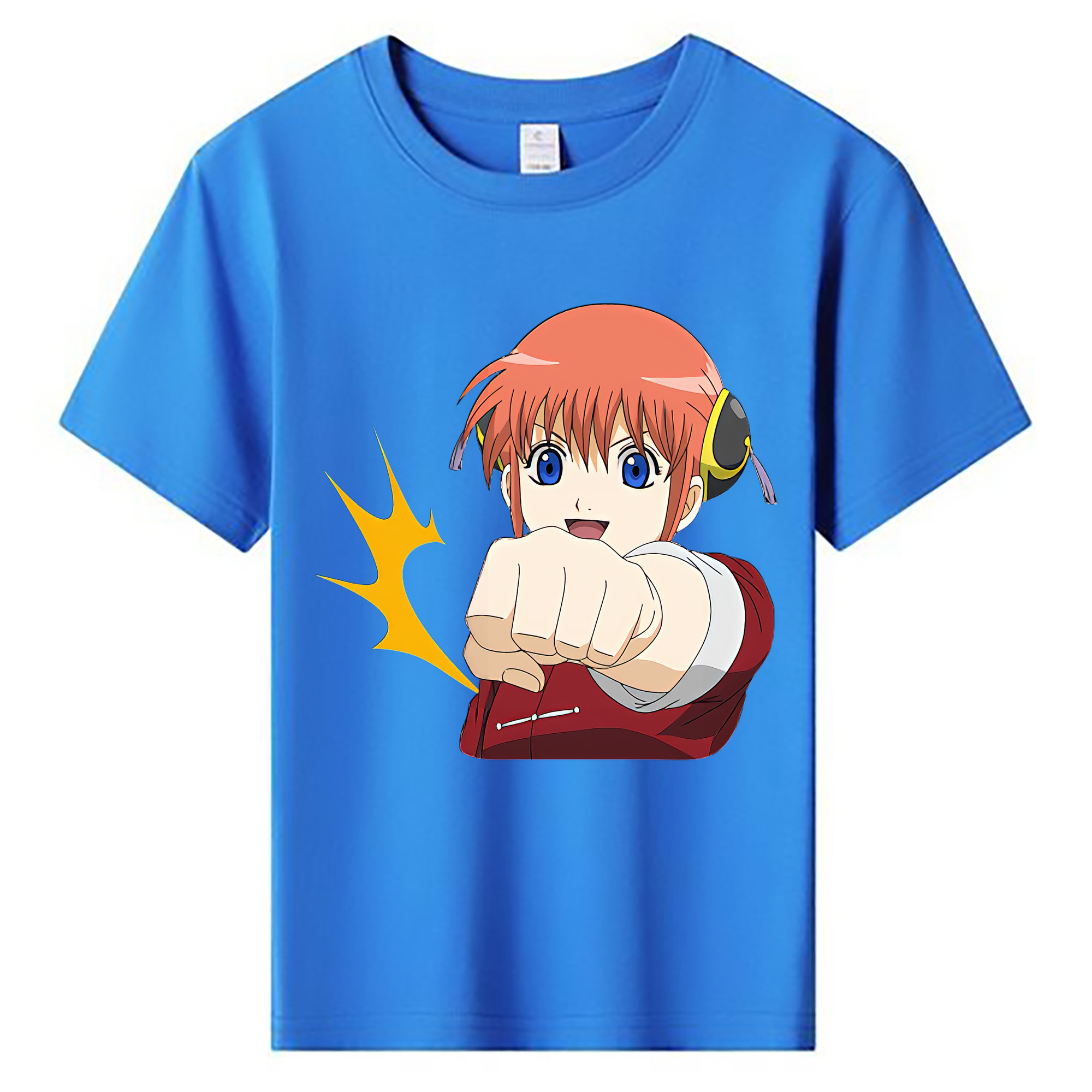 （画像用） ぎんたま 坂田銀時（さかたぎんとき） 神楽 志村新八（しむら しんぱち） GINTAMA Sakata Gintoki Kagura Shimura Shinpachi 綿100％キッズTシャツ（フロントプリント）